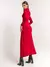 Vestido Rubia Vermelho Midi Manga Longa Amb na internet