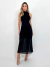 Vestido Tricot Agatha Com Gola Preto