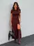 Vestido Manga Curta Trançado Nas Costas - comprar online