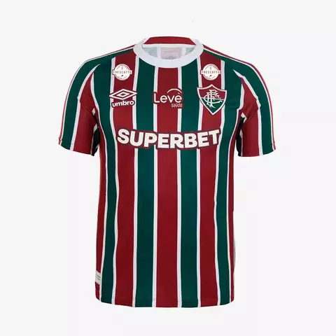 Camisa do Fluminense I 25/26 Nike - Torcedor Umbro Feminina - Vermelha e verde com detalhes em branco com todos os patrocínios - comprar online