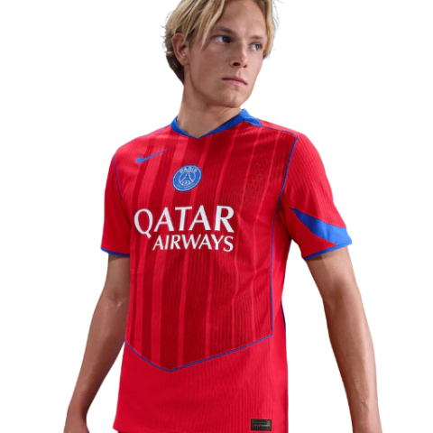 Camisa Paris Saint-Germain III 25/26 - Torcedor Nike Masculina - Vermelha e azul - comprar online