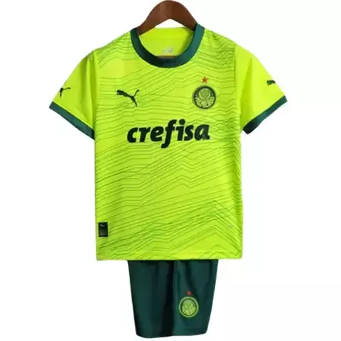 Kit Infantil Palmeiras III 23/24 - Puma - Verde fluorescente - comprar online