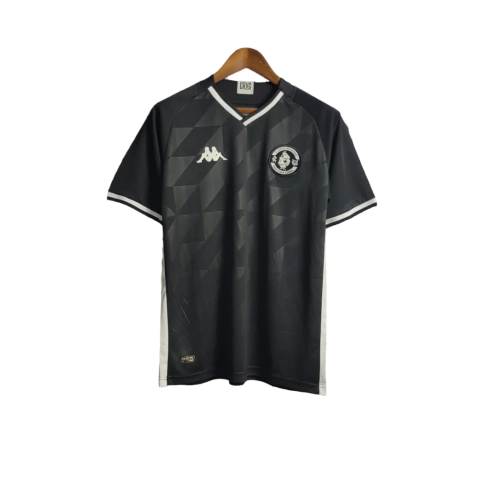 Camisa Vasco da Gama III 21/22 Kappa Torcedor Masculina - Preta com detalhes em branco