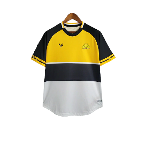Camisa Criciúma I 22/23 - Torcedor Volt Masculina - Amarela com detalhes em preto e branco