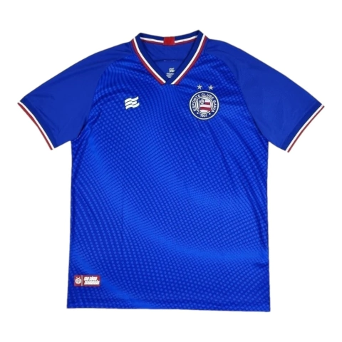 Camisa Bahia Edição especial 24/25 - Torcedor Esquadrão Masculina - Azul com detalhes em vermelho