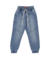 CALCA JOGGER COM RECORTE MOLETOM JEANS - comprar online