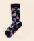MEIA CANO ALTO ESTAMPADA FLAT FLORAL