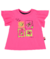 CONJUNTO BLUSA E SHORT-SAIA MALHA PINK FLUOR BEE LOOP -  Lelidi Baby Kids | Moda Infantil Confortável e Estilosa