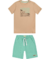 CONJUNTO CAMISETA SUEDINE/BERM. MOLETOM CANELADA CHARPEY