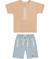 CONJUNTO CAMISETA SUEDINE+BERMUDA MOLETOM CHARPEY