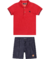 CONJUNTO CAMISA POLO PIQUE+BERMUDA EM LINHO CHARPEY