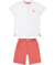 CONJUNTO BATA MEIA MALHA/BERMUDA SARJA CHARPEY