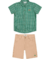 CONJUNTO CAMISA TRICOLINE/BERMUDA LINHO CHARPEY