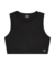 BLUSA TOP CROPPED SEM MANGA EM TRICOT PRETO PATI NICKI GLOSS