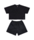CONJUNTO BLUSA EM COTTON E SHORT EM MOLETOM GLITER GLOSS - comprar online