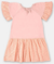 VESTIDO MANGA CURTA EM TECIDO LAISE E MEIA MALHA ROSA UP BABY na internet