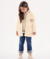 CASACO EM MATERIAL SINTÉTICO INFANTIL PARA MENINA (BEGE) UP BABY