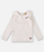 BLUSA MANGA LONGA EM RIBANA CANELADA NATURAL - comprar online
