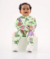 MACACÃO ESTAMPADO BEBÊ MENINA VERDE DINOS UP BABY