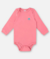 BODY MANGA LONGA EM SUEDINE UNISSEX PARA BEBÊ (ROSA) UP BABY