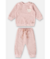 CONJUNTO BLUSAO E CALCA EM MATELASSE ROSA BEBE UP BABY