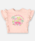 CONJUNTO BLUSA MALHA LINHO E SHORT MOLETOM ROSA UP BABY - loja online