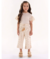 CONJUNTO BLUSA EM MALHA E CALCA EM RIBANA BEGE UP BABY