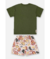 CONJUNTO CAMISETA MALHA E SHORT MICROFIBRA VERDE OLIVA UP BABY na internet
