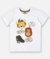 CAMISETA MANGA CURTA EM MALHA FLAME BRANCO UP BABY - comprar online