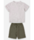 CONJUNTO CAMISA E BERMUDA EM TECIDO CINZA VAPOROSO UP BABY - comprar online