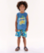 CONJUNTO REGATA MALHA E SHORT MICROFIBRA AZUL SAXONIA UP BABY