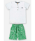 CONJUNTO CAMISETA E BERMUDA EM MOLETOM BRANCO ESPECIAL UP BABY - comprar online