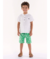 CONJUNTO CAMISETA E BERMUDA EM MOLETOM BRANCO ESPECIAL UP BABY