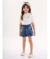 SHORT JEANS COM ELASTANO AZUL ESCURO UP BABY