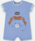 MACAQUINHO MANGA CURTA EM SUEDINE AZUL GLACIAL UP BABY - comprar online