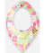 BABADOR BANDANA EM SUEDINE FLORAL UP BABY