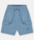 BERMUDA EM MOLETOM LINHO AZUL GLACIAL UP BABY