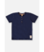 CONJUNTO CAMISETA MALHA E BERMUDA EM MOLETOM AZUL ESCURO UP BABY - loja online