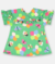 VESTIDO EM MALHA VERDE FLORAL UP BABY na internet