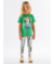 CONJUNTO BLUSA EM MALHA E CALCA COTTON VERDE CACHORRO UP BABY