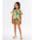 CONJUNTO BLUSA MALHA SELVA E SHORT TECIDO LINHO UP BABY
