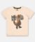 CONJUNTO CAMISETA MALHA BEGE DINO E BERMUDA EM MOLETOM UP BABY -  Lelidi Baby Kids | Moda Infantil Confortável e Estilosa
