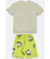 CONJUNTO CAMISETA MALHA FLAME E BERMUDA EM MOLETOM VERDE CITRICO UP BABY na internet