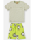 CONJUNTO CAMISETA MALHA FLAME E BERMUDA EM MOLETOM VERDE CITRICO UP BABY - comprar online