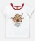 PIJAMA BLUSA E SHORT EM SUEDINE NATAL BRANCO ESPECIAL UP BABY -  Lelidi Baby Kids | Moda Infantil Confortável e Estilosa