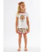 PIJAMA BLUSA E SHORT EM SUEDINE NATAL BRANCO ESPECIAL UP BABY