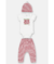 KIT BODY MANGA CURTA, CALCA E TOUCA EM SUEDINE NATAL BRANCO ESPECIAL UP BABY na internet
