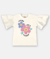 CONJUNTO BLUSA EM MALHA FLOR PAETE E BERMUDA COTTON NATURAL UP BABY -  Lelidi Baby Kids | Moda Infantil Confortável e Estilosa