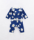 CONJUNTO BEBE MOLETOM FLOR LINDINHA AZUL - comprar online