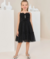VESTIDO DE FESTA LOVELY BUTTERFLY PRETO TULE PETIT CHERIE